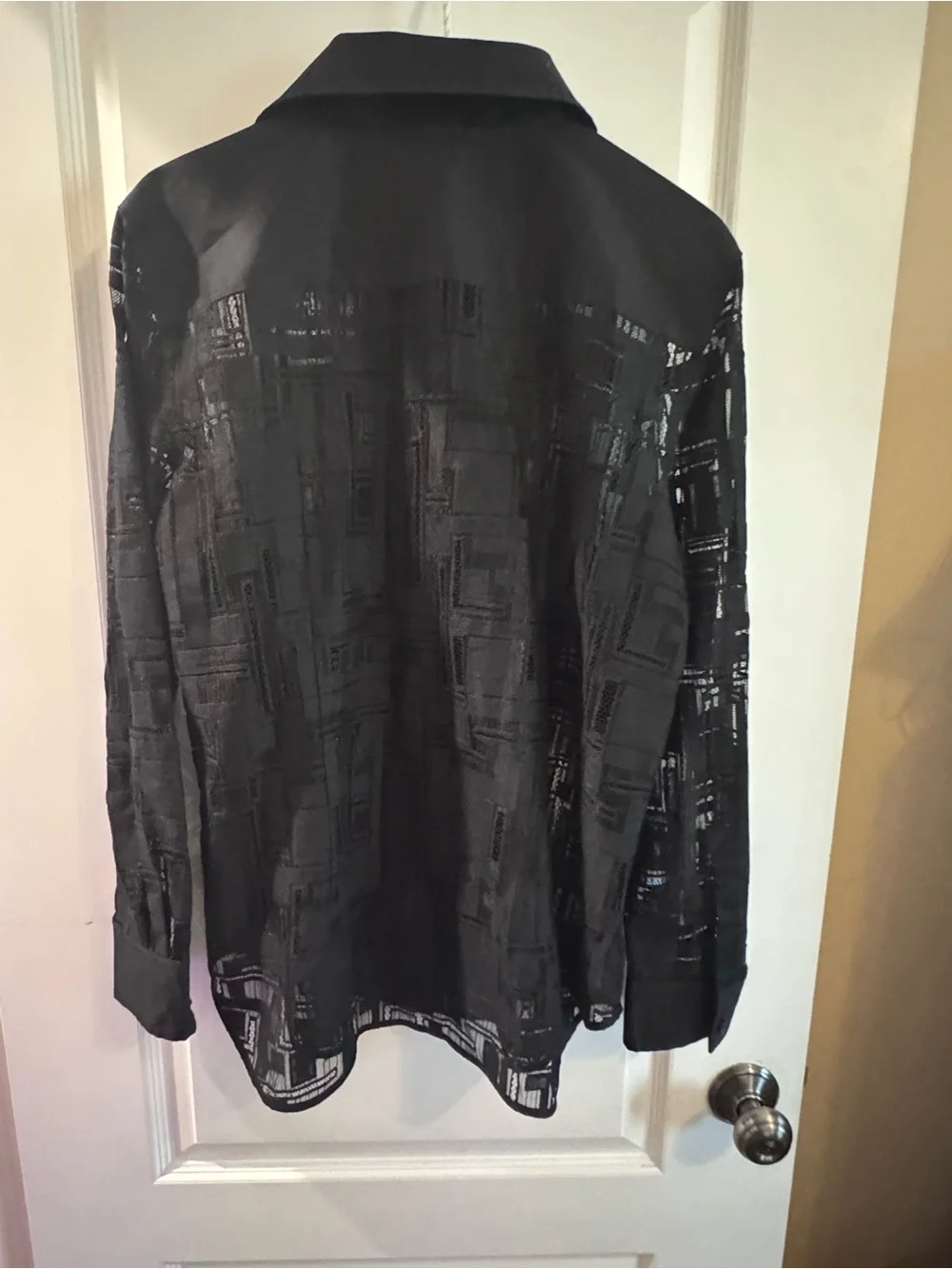 Lafayette 148 New York James lace blouse EUC size L - Picture 2 of 6